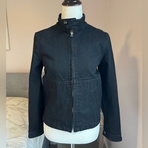 A.P.C. Black Denim Performance Jean Jacket Size S